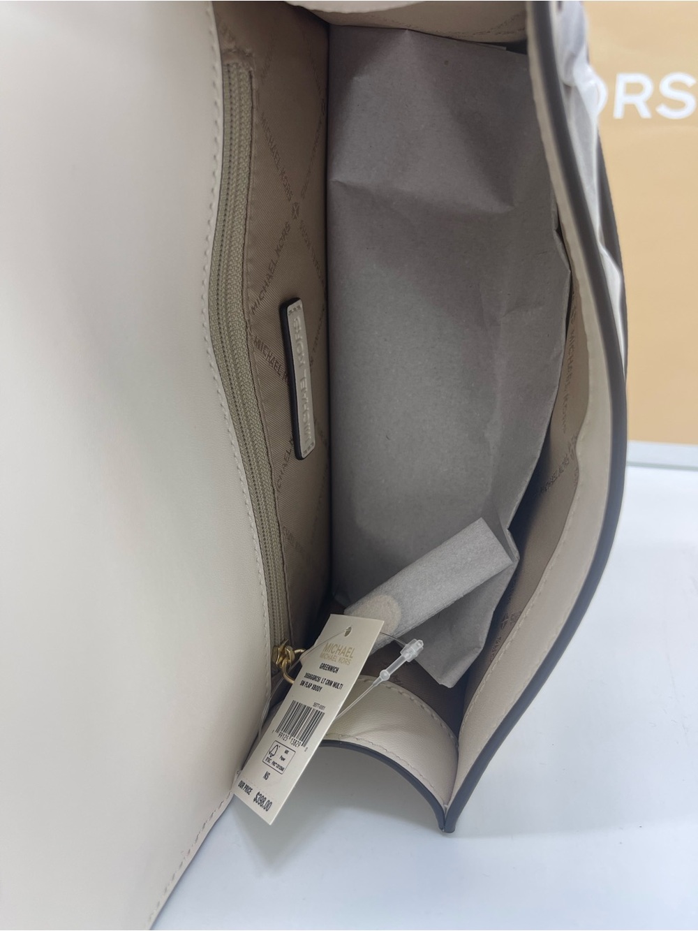 MICHAEL KORS Greenwich Small Embellished Crossbody Bag
Light Cream Multi 
NWT - Picture 16 of 16
